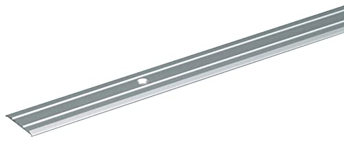 Alberts 491376 Übergangsprofil | gebohrt | Aluminium, silberfarbig eloxiert | 900 x 38 mm