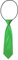 DonDon Corbata para niños con aire de seda brillada - 7 cm de ancho - con elástico - verde