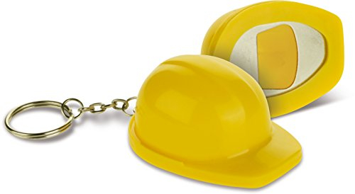 Subito disponibile Stock Lotto 50 Pezzi Portachiavi a Forma di Casco Lavoro con cavatappi a