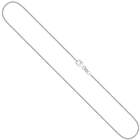 EDELIND Goldkette, Panzerkette flach Weißgold 750/18 K, Länge 45 cm, Breite 1.1 mm, Gewicht ca. 2.4 g., NEU