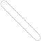 EDELIND Goldkette, Panzerkette flach Weißgold 750/18 K, Länge 45 cm, Breite 1.1 mm, Gewicht ca. 2.4 g., NEU
