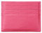 Hibate (Pink-Rot RFID Schutz Leder Kartenetui für Herren Damen Slim Mini Karten Geldbörse Kreditkartenetui