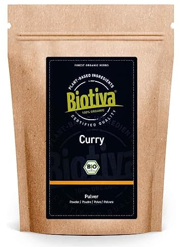 Fine Curry Ground Organic 250g - Mild-Intensive - Following an Old Indian House Recipe - Without Flavour Enhancers or Artificial additives - 100% Organic Ingredients