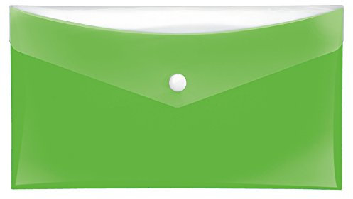 VELOFLEX 4571140 - Dokumententasche Velocolor, 1 Stück, DIN lang, grün, Dokumentenhülle aus PP-Folie