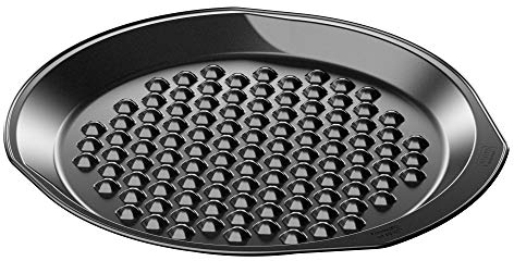 Kaiser 2300647890 Inspiration-Bandeja Redonda para Horno, cerámica, Negro, 37.20 x 35 x 2.4 cm