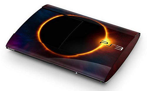 Skins4u Aufkleber Design Schutzfolie Vinyl Skin kompatibel mit Sony PS3 PlayStation 3 Super Slim Finsternis