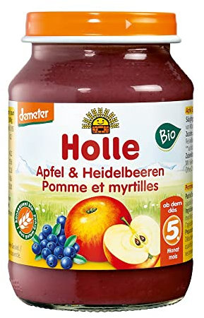 Holle Bio Apfel & Heidelbeeren (6 x 190 gr)