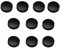 30x Magnete, Haftmagnete für Whiteboard, Kühlschrankmagnet, Magnettafel, Magnetwand, Magnet Rund (Schwarz | 30 Stück, 24)