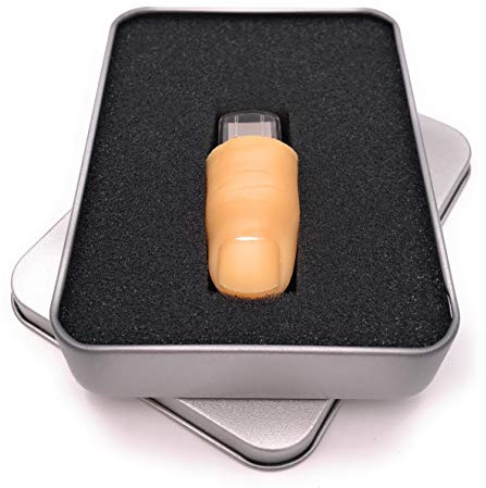 Onwomania Finger Daumen Gag Gadget USB Stick in Alu Geschenkbox 16 GB USB 2.0