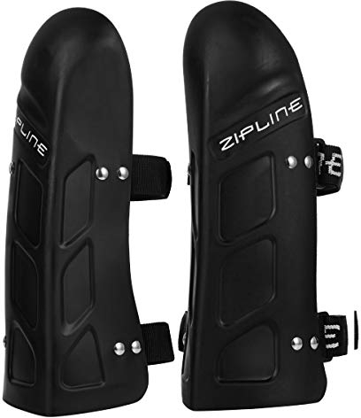 Zipline Racing Ski Schienbeinschutz, Schwarz, Größe M, 27,9 cm