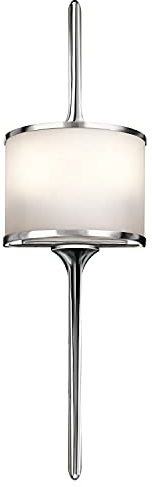 Licht-Erlebnisse Romantische Wandlampe Bad in Chrom IP44 elegante Jugendstil Leuchte ARYA B:17cm Badlampe Beleuchtung
