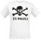 FC St. Pauli Totenkopf Männer T-Shirt weiß 3XL