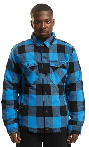 Brandit Lumber Jacket, color: black+blue, size: XL