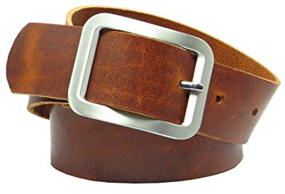 Kollektion Chrissys-in Ledergürtel cognac braun aus Rindsleder 4 cm breit aus eigener Fertigung (105)