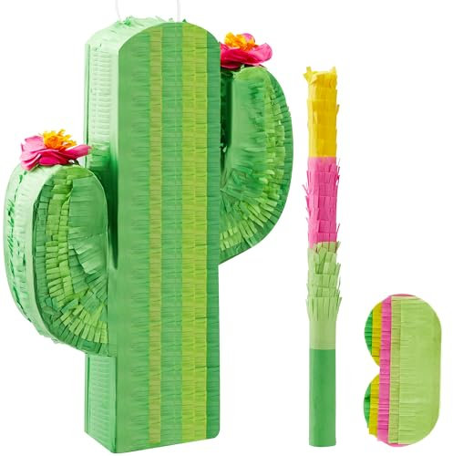 JOYIN Pinata Cactus Cinco de Mayo Fêtes d'Anniversaire des enfants Fournitures des fêtes pour les événements, les décorations à thème Mexicain pour enfants