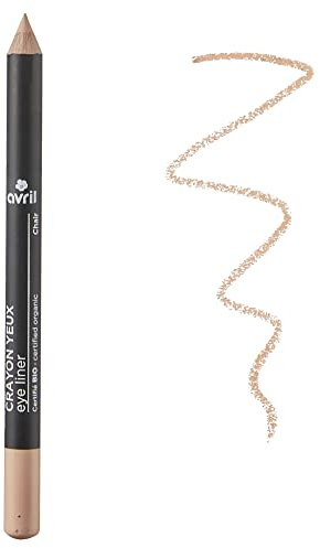 Avril - Crayon Yeux Bio - Enrichi en Huile de Ricin Bio - 100% d'Origine Naturelle - Certifié Bio Cosmos Organic - Fabriqué en France - Diamètre 7,8mm