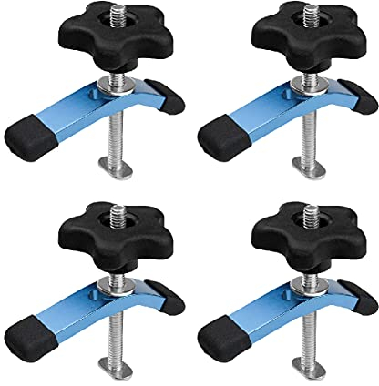 POWERTEC 71389-P2 Lot de 4 mini serre-joints en T 9,5 cm (L) x 1,9 cm (l)
