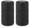 KINGLAKE 200m Black String Twine, 2mm Jute Garden Twine Craft String for Crafts, Gift wrapping,Gardening,Packing,Christmas Decoration