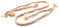 ETUUI Original Straps Cappuccino Gold Handykette mit Karabinern I Universale Kette Halsband zum Umhängen I Handykette Umhängeband kompatibel für alle Smartphones