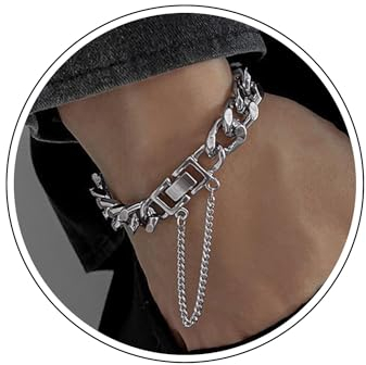 Wendalern Kubanisches Gliederarmband Miami Kubanisches Kettenarmband Minimalistisch Silberne Kette Curb Kubanisches Armband Hip Hop Schmuck Für Männer Frauen