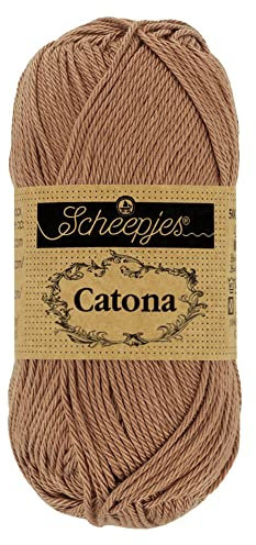 Scheepjes - Scheepjes Catona 503 Hazelnut Yarn - 10x50g