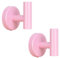QNIIAED 2 Pcs Bathroom Towel Hook,Screw in Metal Coat Robe Hook SUS 304 Stainless Steel Heavy Duty Wall Door Hanger for Bathroom Kitchen Garage Home Hotel Office(Pink)