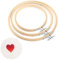 Stickrahmen,Bambus Stickrahmen Kreuzstich Rahmen,Stickrahmen Kreuzstich Stickrahmen Set,Embroidery Hoop,Stickrahmen Holz Set, Bambus Kreis Kreuz,Strickrahmen,zum Basteln,Nähen und DIY,13,18,20cm