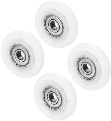 PATIKIL Nylon Puleggia Ruota 6x35x7,6mmmm 626zz Bianco 4pz | Cuscinetto Scorrevole Trasportatore Rullo Ruota, per Porta Finestra Cassetto Hardware Guida Meccanica Attrezzatura