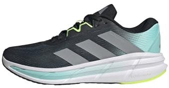 adidas Questar 3 Running Shoes, Zapatillas para Correr Hombre, Core Black/halo Silver/Flash Aqua, 46 2/3 EU