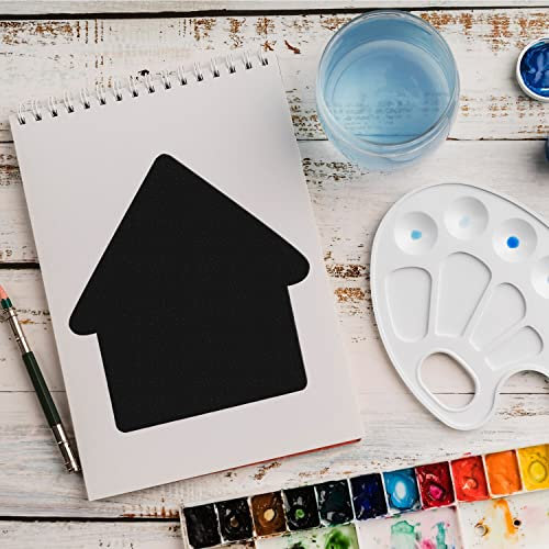 Schablone Haus Gebaeude v5 Design Stencil DIY Airbrush Muster Wandgestaltung Sprühschablone 33 x 33 cm