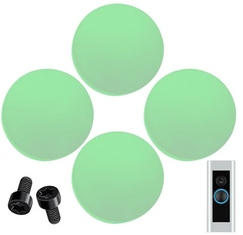 Doorbell Button Replacement | Doorbell Pro Buttons Replacement | Ring Doorbell Button Spare Parts | 4Pack Buttons / 2Pack Screws | Easy Installation Ring Doorbell Accessories