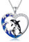 DAYLINLOVE Orca Kette 925er Sterling Silber Orca Killerwal Welle Herzform Anhänger Halskette Mutter Tochter Kette Meerestier Schmuck Geschenk Damen Mädchen Frauen Mutter Unisex Orca Liebhaber