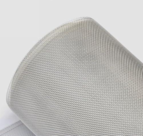 JWOO 1 Rejilla de Alambre de Filtro de Malla 200, Rejilla de Pantalla de Acero Inoxidable de 20 x 79 Pulgadas, for Dividir componentes de Pantalla de Filtro superfino