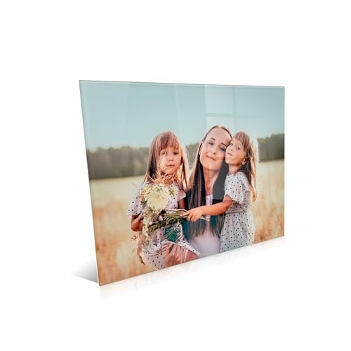 Perfect Cases Frameless Glass Photo Print | HD Quality Photo Printed Direclty on Glass | Made with Wall Safe Tape or Easel Back | Thick Foam Backing