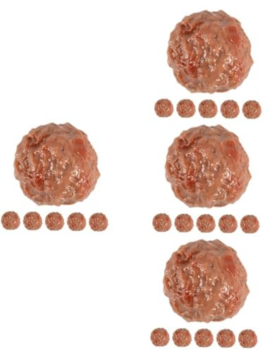 TOYANDONA 24stücke Künstliche Lebensechte Rindfleisch Frikadellen Fake Meatballs Für Dekoration Fotografie Und Küchenaccessoires