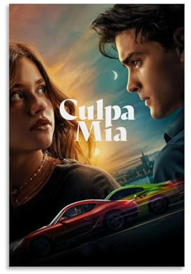 QUYEBRHFY Culpa Mia (my Fault) Poster, Wanddekoration, Vintage-Kunstposter, Filmdekoration, Druckposter, Zimmer, coole Dekoration, 30 x 45 cm, ungerahmter Stil