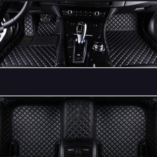 HZLGL PU Leder Auto Fußmatten Allwettermatte für BMW X3 (E83) 2006-2010,wasserdichte rutschfeste Teppich Autoteppich Bedeckter Schutz Zubehör,F