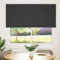 vidaXL Estor Enrollable Opaco Negro 145x130 cm Tela Ancho 141,6 cm