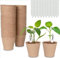 Genérico 100 Macetas biodegradables, ecológicas, Medio Ambiente, Maceta Biodegradable, Jardin, semilleros, planteros celulosa