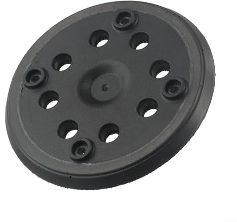 Plateau de ponçage 125 mm 8 trous pour ponceuse excentrique Bosch PEX 270 A et PEX 270 AE, fermeture Velcro haute densité, durable, aspiration de la poussière, noir, diamètre 5