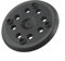 Plateau de ponçage 125 mm 8 trous pour ponceuse excentrique Bosch PEX 270 A et PEX 270 AE, fermeture Velcro haute densité, durable, aspiration de la poussière, noir, diamètre 5