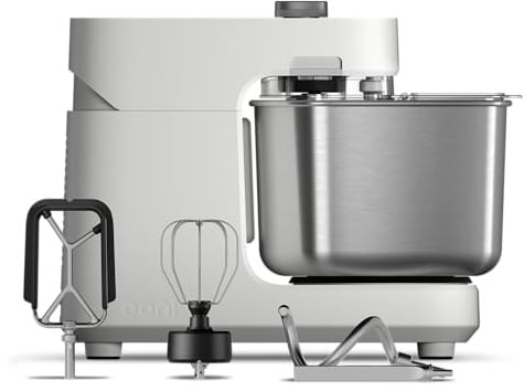 Ooni Halo Pro – Macchina Professionale a Spirale da 7,3 L con Accessori, 58 Velocità – Perfetta per Impasti di Pane e Pizza – Colore Bianco Polare