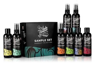 Auto Finesse Car Detailing Sample Set | Premium 100ml Starter Kit | 8 Iconic Cleaning & Finishing Products for Paintwork, Wheels & Interior | Professional Essential Detailing Gift Set