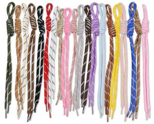 BLMHTWO 20 PCS Paracord Keychain Bag Charm Rope Accessories for Backpack | Colorful Thick Woven Handcrafted Nylon Rope Braided Vibrant Handbag Wallet Purse Decorative Personalized Durable Stylish
