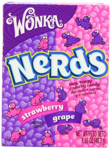 Wonka Nestle Wonka Nerds Grape and Strawberry 46.7 g (Pack of 9)