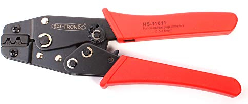Crimpzange für offene nicht isolierte Kabelschuhe mittlere Größe 1,5 mm² 2,5 mm² HS11011