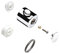 hansgrohe 96618000 Handle for Ecostat 1001 SL Thermostatic Mixer Spare Part, Chrome