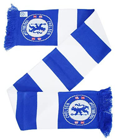 Fan-Schal mit Chelsea FC Logo (Einheitsgröße) (Blau/Weiß)