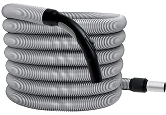 AERTECNICA tubo flessibile universale per aspirapolvere 32 mm, 9 metri con regolatore di pressione per impianto di aspirazione centralizzata, AP225