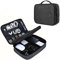 Electronic Organizer, BAGSMART Accessories Organizer Travel Double Layer Electronics Bag Large for 10.5 inch iPad Pro, Adapter, Cables, Black